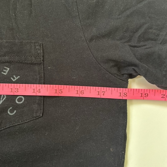 Hex Coffee Black T-Shirt Front Pocket Size Small - Picture 3 of 6